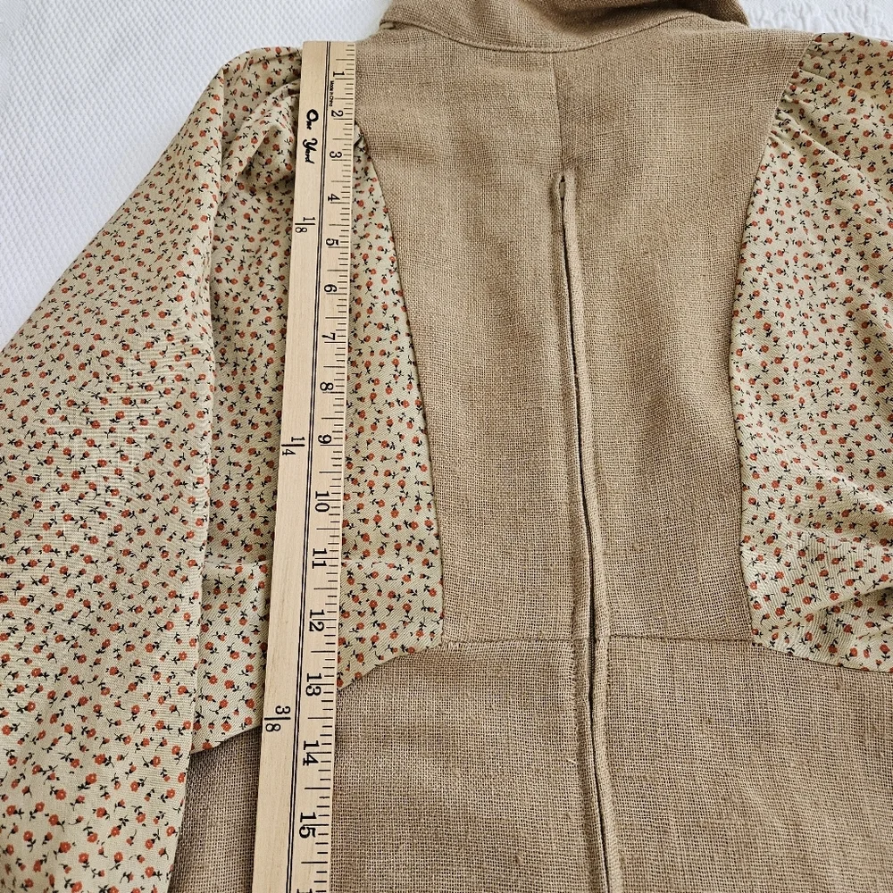 Vintage 70s dress prairie cottage core tiny floral print hippie boho size XS - Picture 3 of 14